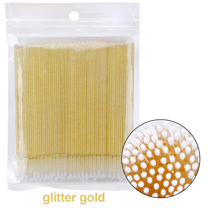 100PCS Lash Cleaning Micro Brushes