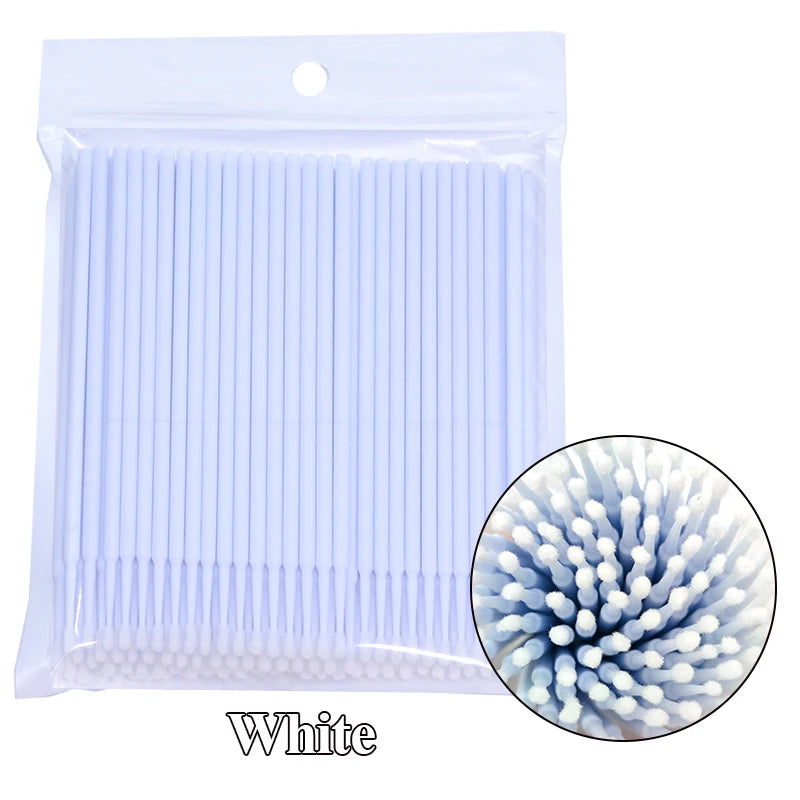 100PCS Lash Cleaning Micro Brushes