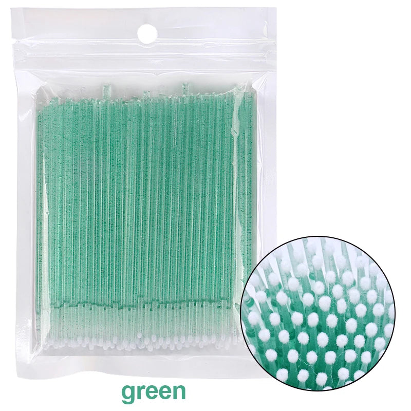 100PCS Lash Cleaning Micro Brushes
