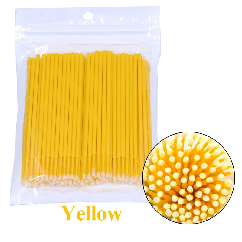 100PCS Lash Cleaning Micro Brushes