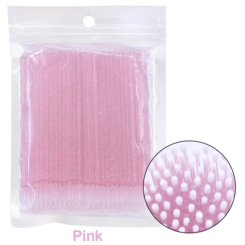 100PCS Lash Cleaning Micro Brushes