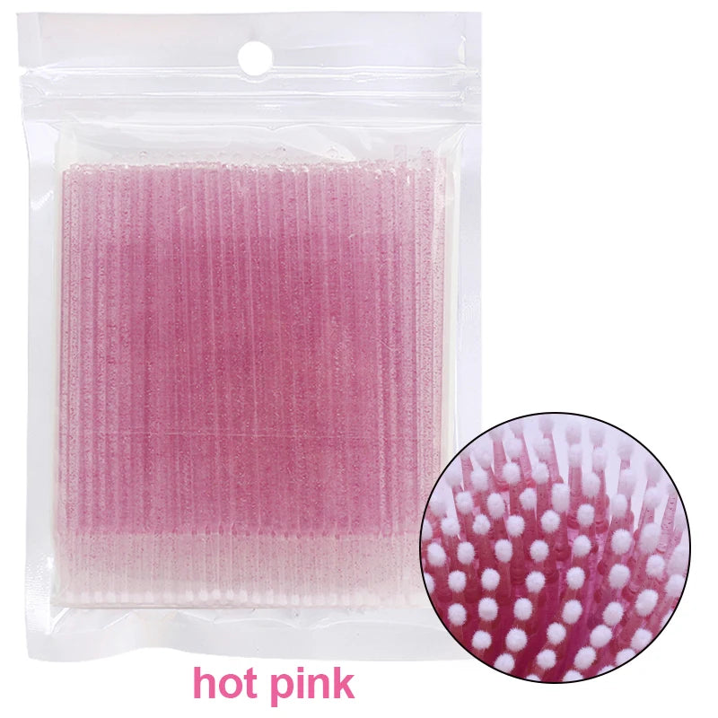 100PCS Lash Cleaning Micro Brushes
