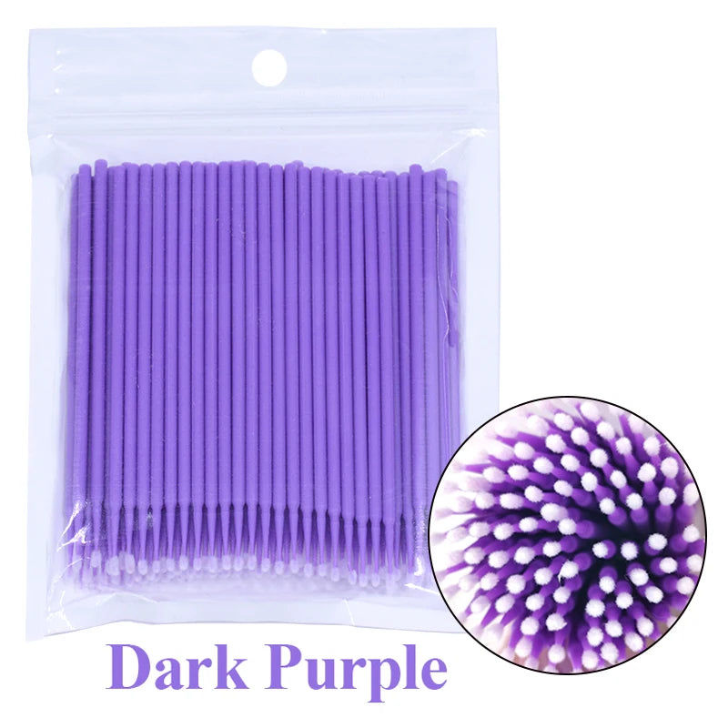 100PCS Lash Cleaning Micro Brushes