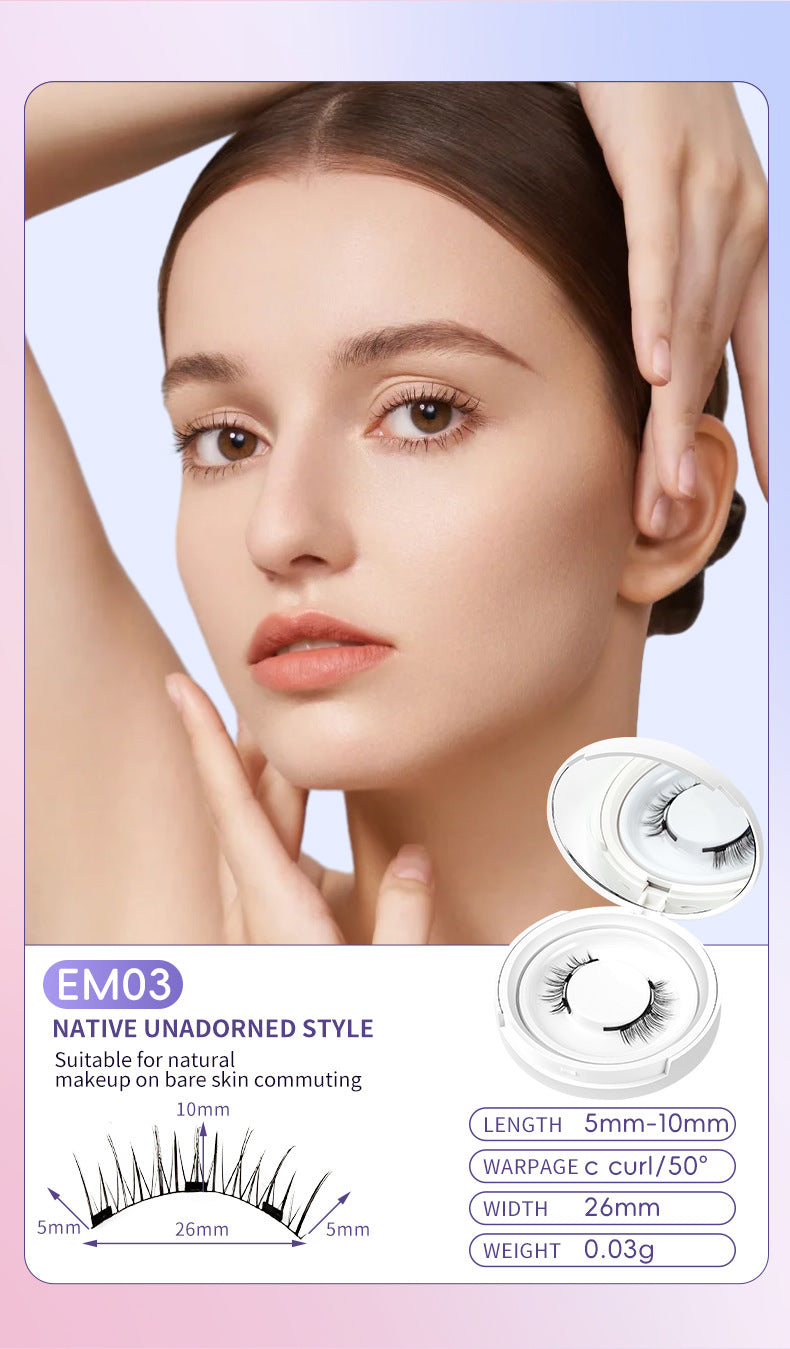 Natural Magnetic Mink-Style Eyelashes – Ultra-Soft, Lightweight
