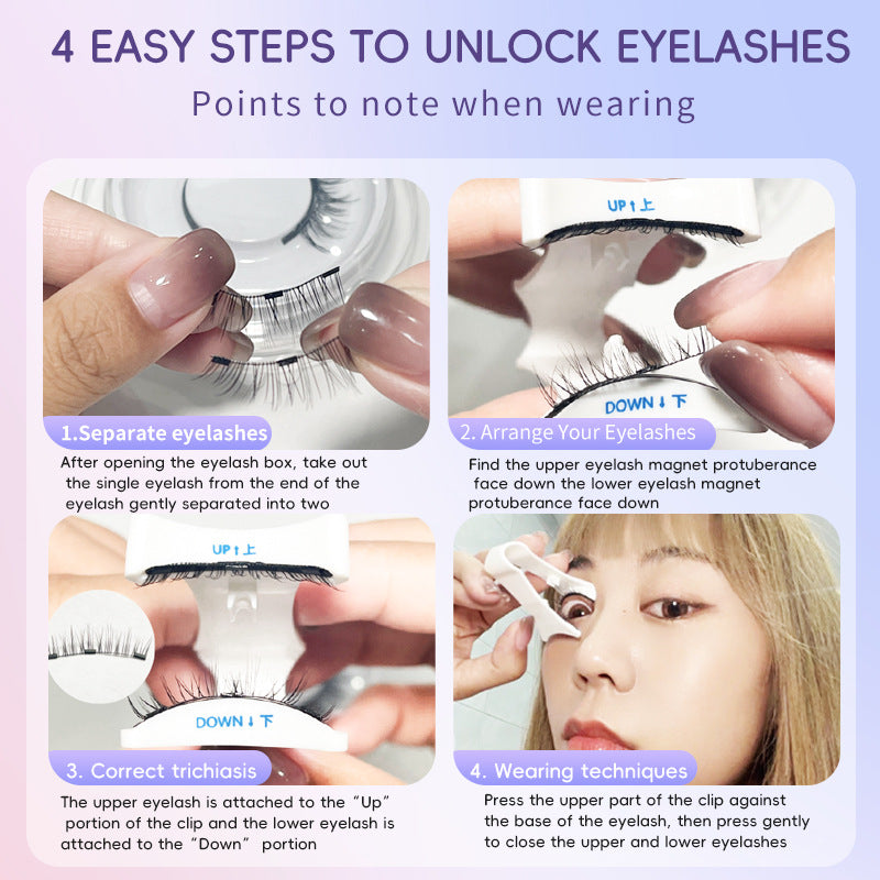 Natural Magnetic Mink-Style Eyelashes – Ultra-Soft, Lightweight
